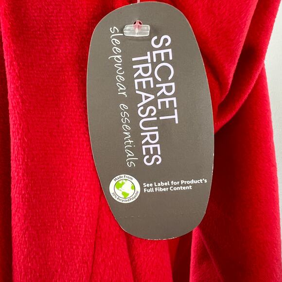 NWT Secret Treasures Red Long Sleeve Lounge Top Crewneck Soft Cozy Size XL - Picture 11 of 12